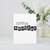 Kleines Monster Postkarte (Stehend Vorderseite)