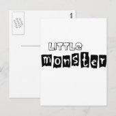 Kleines Monster Postkarte (Vorne/Hinten)