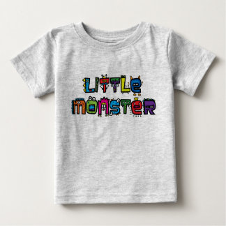 Kleines Monster - Text kritzelt (hellen) Baby-T - Baby T-shirt
