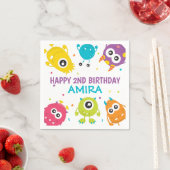 Kleines Monster Thema Geburtstagsparty Napkins Serviette (Beispiel)