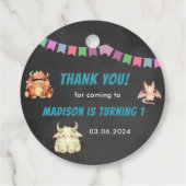 Kleines Monster zum Geburtstag Geschenkanhänger (Rückseite)