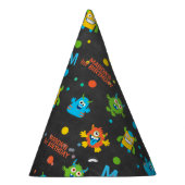 Kleines Monsterchalkboard 1. Geburtstag Partyhütchen (Rechts)