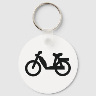 kleines Mopedsymbol Schlüsselanhänger
