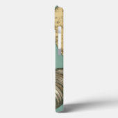 Kleines Muschel-Trio auf aquamarinem Case-Mate iPhone Hülle (Rückseite / Links)