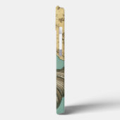 Kleines Muschel-Trio auf aquamarinem Case-Mate iPhone Hülle (Rückseite / Links)