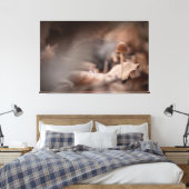 Kleines Mushroom Nature Foto Leinwanddruck (Insitu (Schlafzimmer))