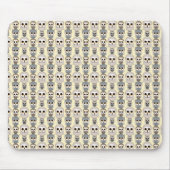 Kleines Muster auf hellgelb Mousepad (Vorne)