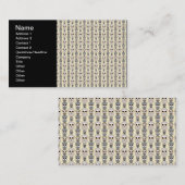 Kleines Muster auf hellgelb Visitenkarte (Vorne/Hinten)