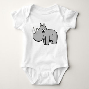 Kleines Nashorn Baby Strampler