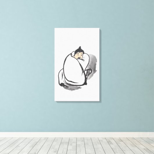 Kleines Nickerchen Leinwanddruck (Insitu (Holzboden))