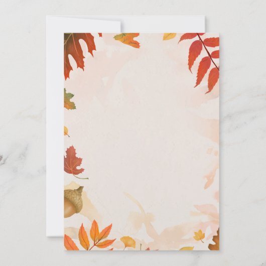 Kleines Niedliches Pumpkin-Kindergeburtstag-Party Einladung (Rückseite)