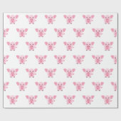 Kleines niedliches rosa Schwein Geschenkpapier (Flach)