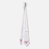 Kleines niedliches rosa Schwein Krawatte (Rückseite)