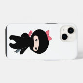 Kleines Ninjamädchen iPhone Hülle (Rückseite (Horizontal))