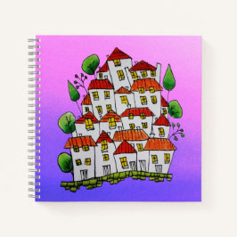 Kleines Notebook (Doodle - Handgezeichnet) Notizblock