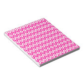 Kleines Notepad oder Jotter, Candy Pink Geometric Notizblock (angewinkelt)