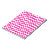 Kleines Notepad oder Jotter, Candy Pink Geometric Notizblock (Rotiert)