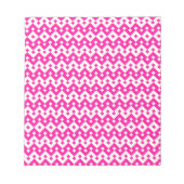 Kleines Notepad oder Jotter, Candy Pink Geometric Notizblock (Vorderseite)