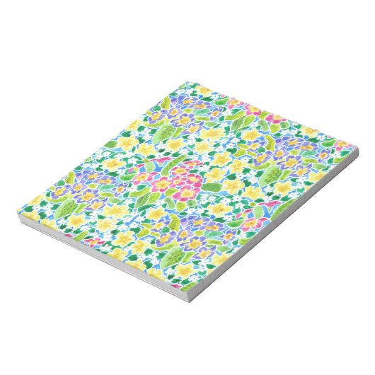 Kleines Notepad oder Jotter, Hübsches Primroses-Mu Notizblock (Rotiert)