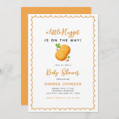 Kleines Nugget Food Thema Funny Baby Dusche Einladung (Vorne/Hinten)