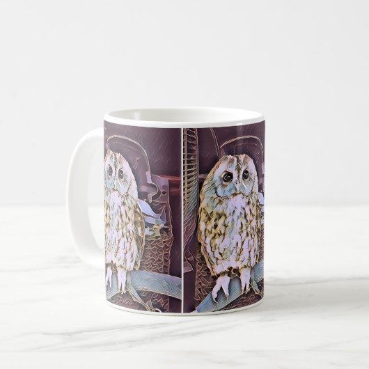 KLEINES OWL KAFFEETASSE (Vorderseite Links)