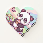 Kleines Panda-Picknick Notizblock (Rückseite)