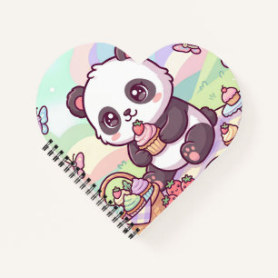 Kleines Panda-Picknick Notizblock