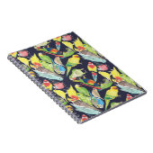 Kleines Papageien-Muster Notizblock (Rechte Seite)