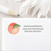 Kleines Peach Baby Dusche Adressenschild (Insitu)