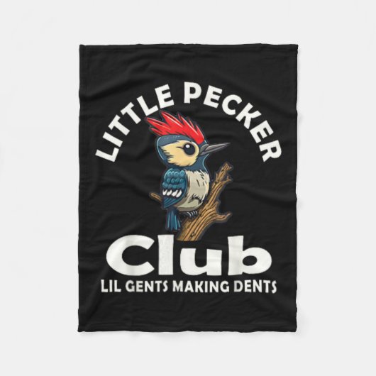 Kleines Pecker Club Shirt vorne und hinten Fleecedecke (Vorderseite)