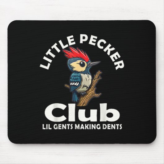Kleines Pecker Club Shirt vorne und hinten Mousepad (Vorne)