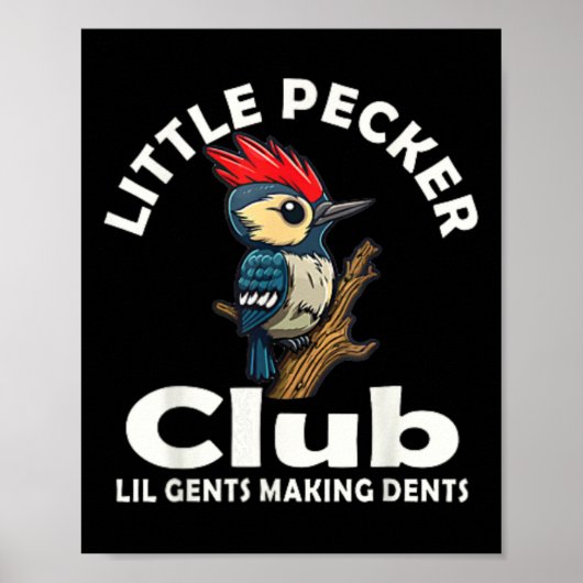 Kleines Pecker Club Shirt vorne und hinten Poster (Vorne)