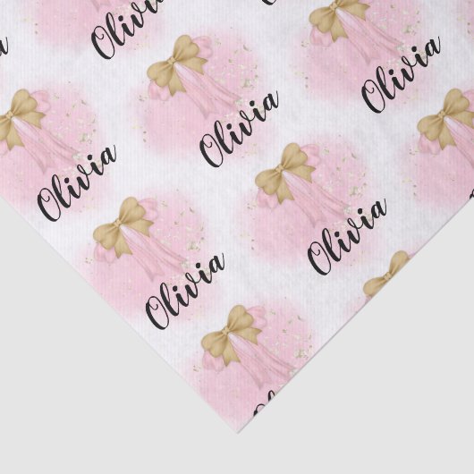 Kleines Personalisiertes Papiertaschentuch Seidenpapier (Ausschnitt)