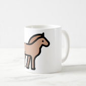 Kleines Pferd Kaffeetasse (VorderseiteRechts)
