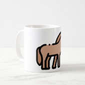 Kleines Pferd Kaffeetasse (Vorderseite Links)