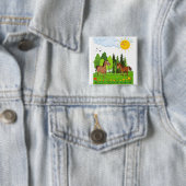 Kleines Pferdedesign für Kinder Button (Beispiel)