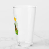 Kleines Pferdedesign für Kinder Glas (Links)