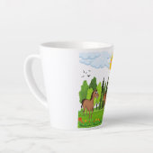 Kleines Pferdedesign für Kinder Milchtasse (Linke Ecke)