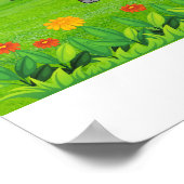 Kleines Pferdedesign für Kinder Poster (Ecke)