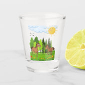 Kleines Pferdedesign für Kinder Schnapsglas (Vorderseite)