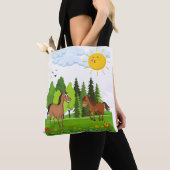 Kleines Pferdedesign für Kinder Tasche (Von Nahem)