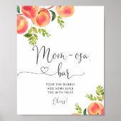 Kleines Pfirsichzeichen, Mama-osa-Bar Poster (Vorne)