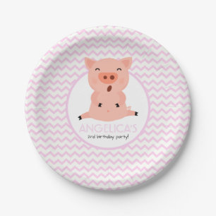 Kleines Piggy Party Pappteller