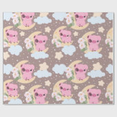 Kleines Pigment und das Mondmuster Geschenkpapier (Flach)