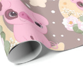 Kleines Pigment und das Mondmuster Geschenkpapier (Rolleneckpunkt)