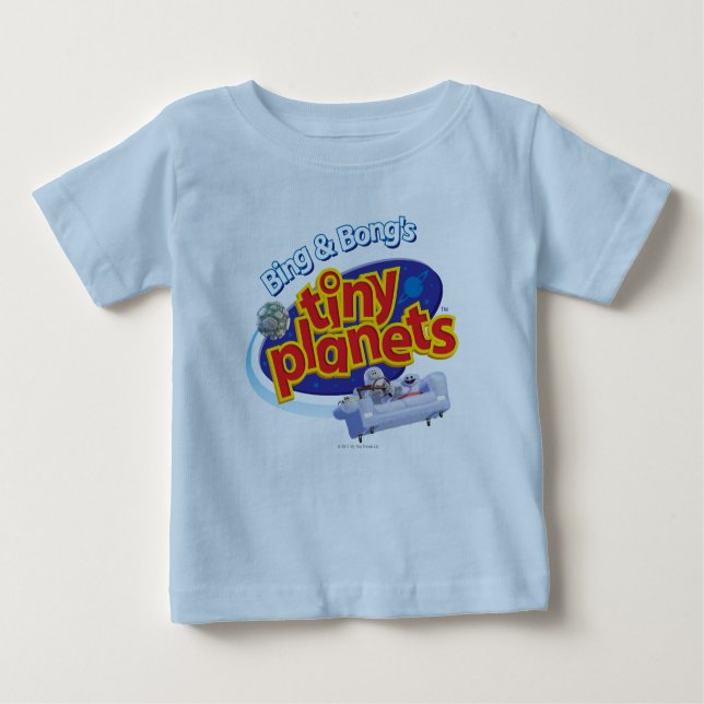 Kleines Planeten-Logo Baby T-shirt (Vorderseite)
