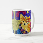 Kleines Pom Puppy-Quilt wie Design Kaffeetasse (VorderseiteRechts)
