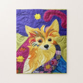 Kleines Pom Puppy-Quilt wie Design Puzzle (Vertikal)