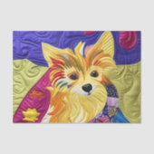 Kleines Pom Puppy-Quilt wie Design Seidenpapier (Vorderseite)
