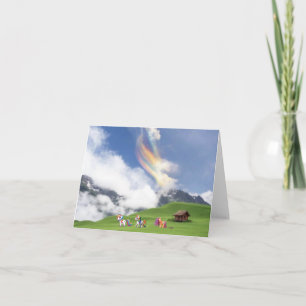 Kleines Pony und Einhörner Karte